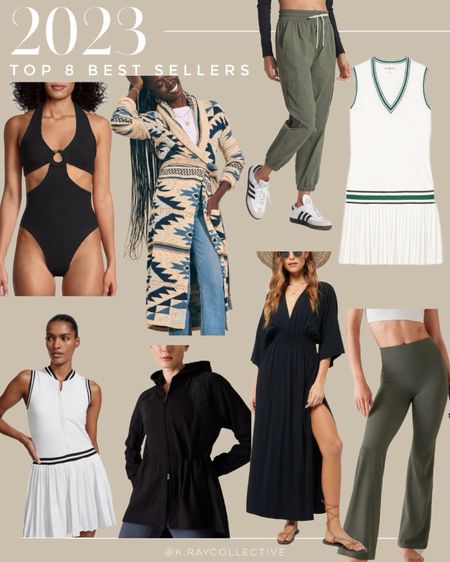 Here’s the best selling styles of 2023 from long sweater cardigans, tennis dresses, the classic one piece swimsuit and cover up, joggers and more.

#BestSellers #WorkoutOutfit #Sweaters #Swimsuits #TennisOutfits #Joggers #leggings

#LTKSeasonal #LTKtravel #LTKswim