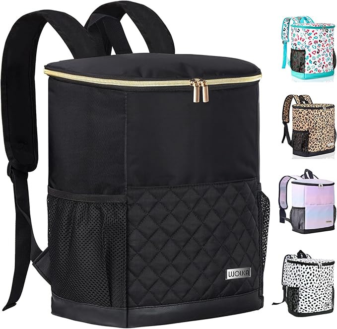 Wolka Cooler Backpack 30 Cans,Portable Backpack Coolers Insulated Leak Proof,Waterproof Soft Side... | Amazon (US)