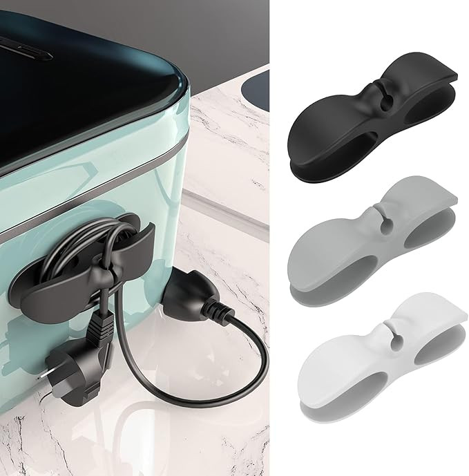 Nearockle Cord Organizer for Kitchen Appliances, Adhesive Cord Holder, Cord Winder for Storage Ap... | Amazon (US)