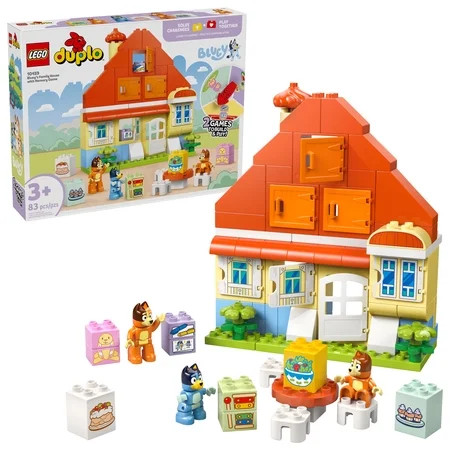 LEGO DUPLO Bluey: Bluey’s Family House with Memory Game - Toddler Toy For Kids Ages 3+ - Memory Game Playset Includes Bluey Figure - Preschool Toy Gift Idea for 3 Year Old Girls and Boys - 10459 | Walmart (US)