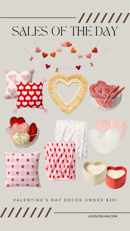Valentine’s Day decor under $20!

Valentine’s Day, Galentine’s day, home decor, heart shaped pillow, red & pink home decor, heart shaped candles, Valentine’s Day garland 

#LTKunder50 #LTKFind #LTKhome