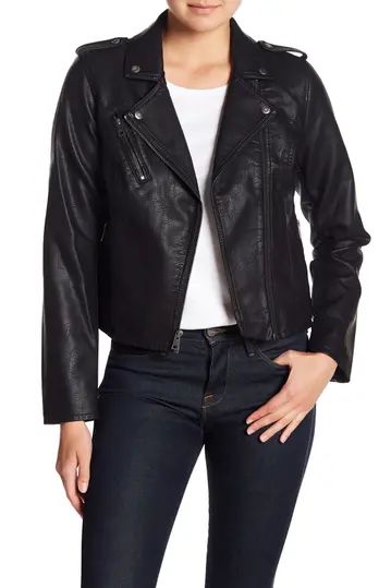 Faux Leather Moto Jacket | Nordstrom Rack