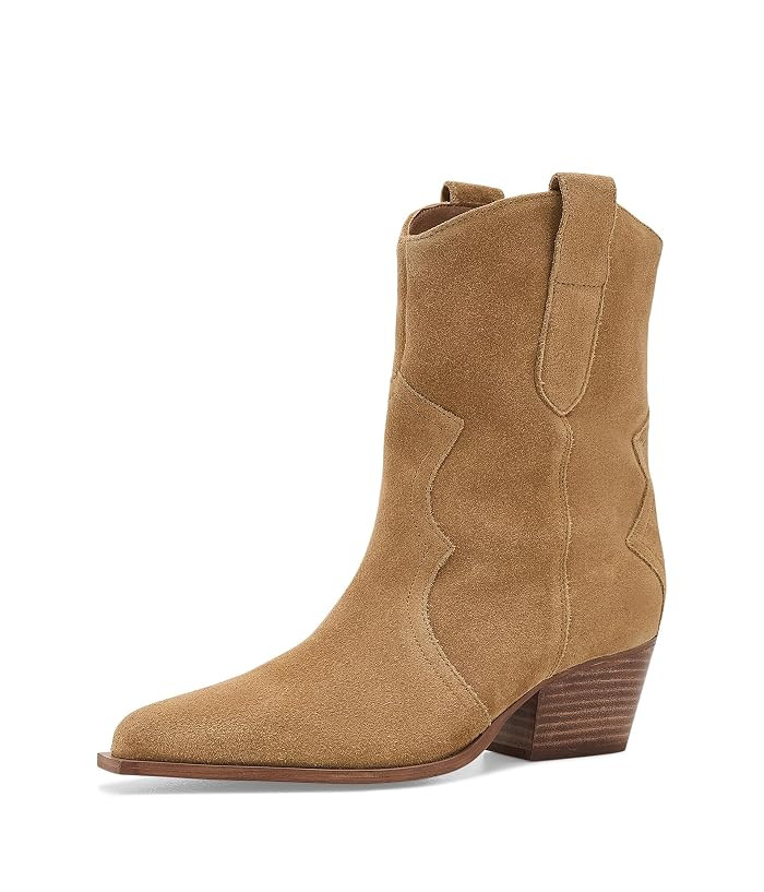 Free People Cat Nap Cowboy Boots Women's Boots Black Leather : EU 38.5 (US Women's 8.5) M | Zappos.com