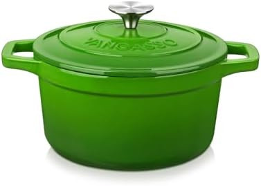 vancasso Enameled Cast Iron Dutch Oven, 2.5 QT Green Naturally Non-Stick Casserole Dish Cookware,... | Amazon (US)