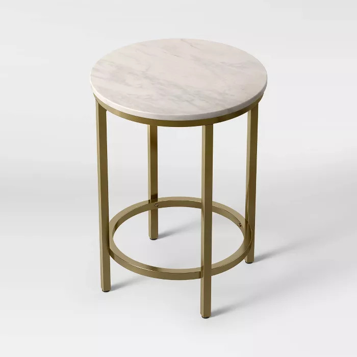 Greenwich Round Marble End Table - Threshold™ | Target