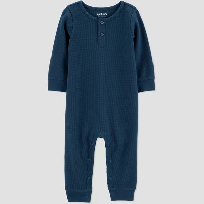 Carter's Just One You® Baby Boys' Long Sleeve Romper - Navy Blue 18M | Target