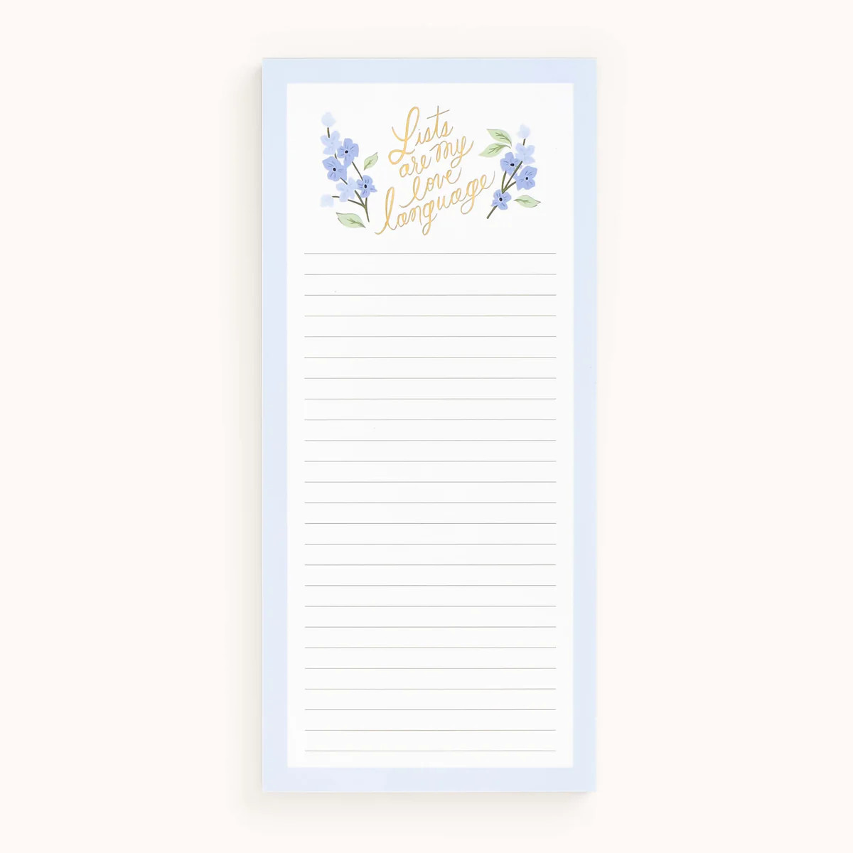 Tall Notepad - Lists Are My Love Language | Simplified by Emily Ley