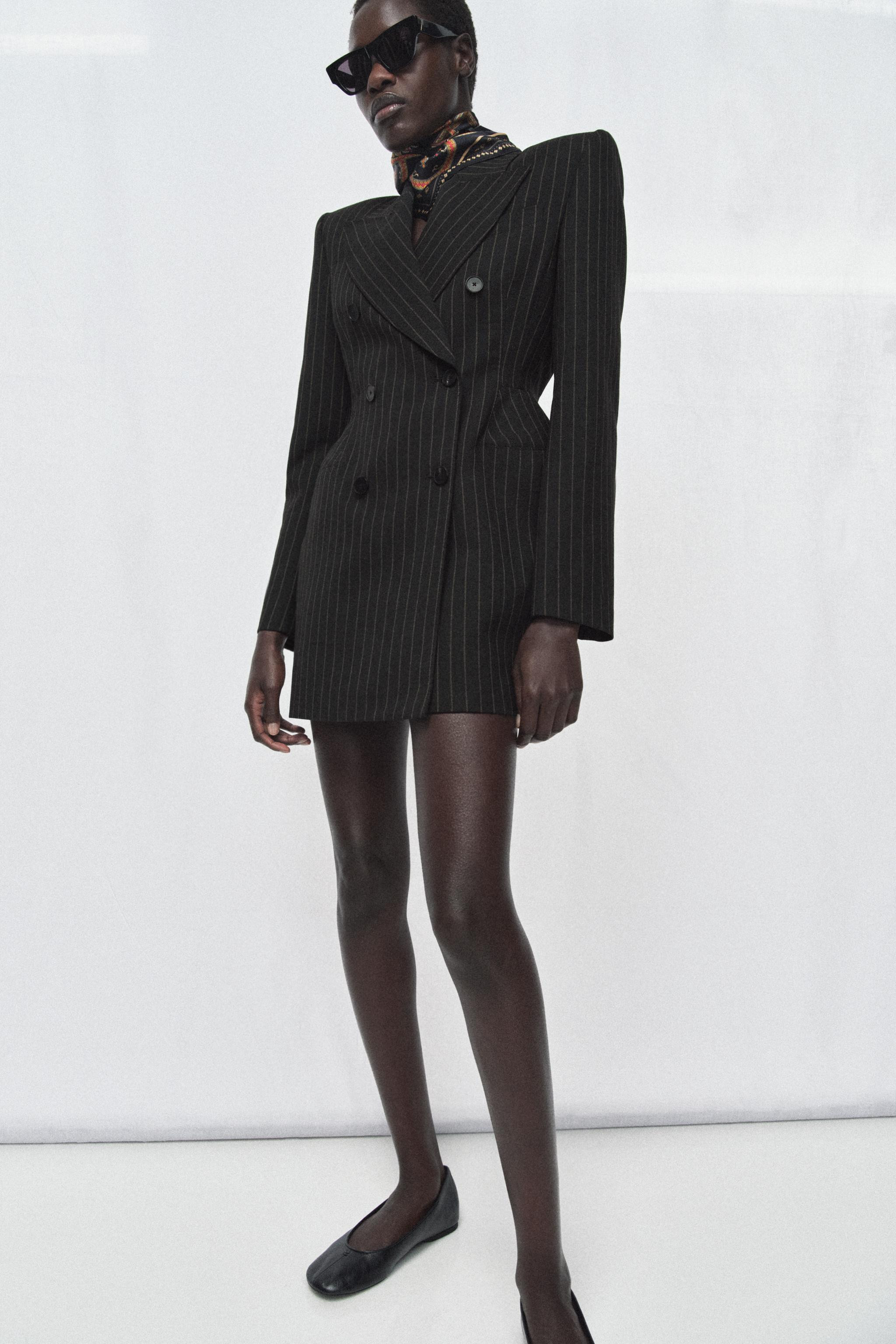 ZW COLLECTION PINSTRIPE BLAZER DRESS | Zara US
