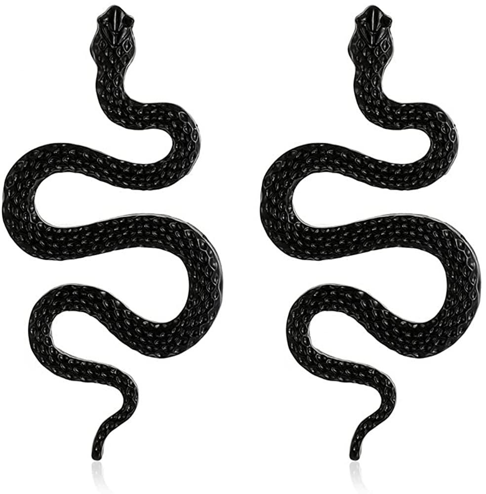 Halloween Eygption Snake Earrings Vintage Long Serpent Snake Dangle Earrings Snake Animal Thanksg... | Amazon (US)