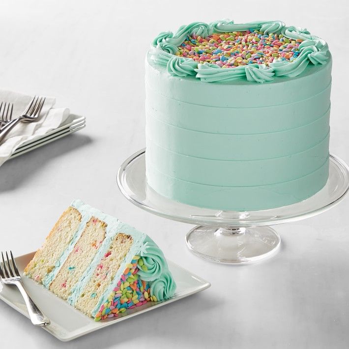 The Cake Bake Shop’s Pixie Fetti® Pastel Blue Cake | Williams-Sonoma