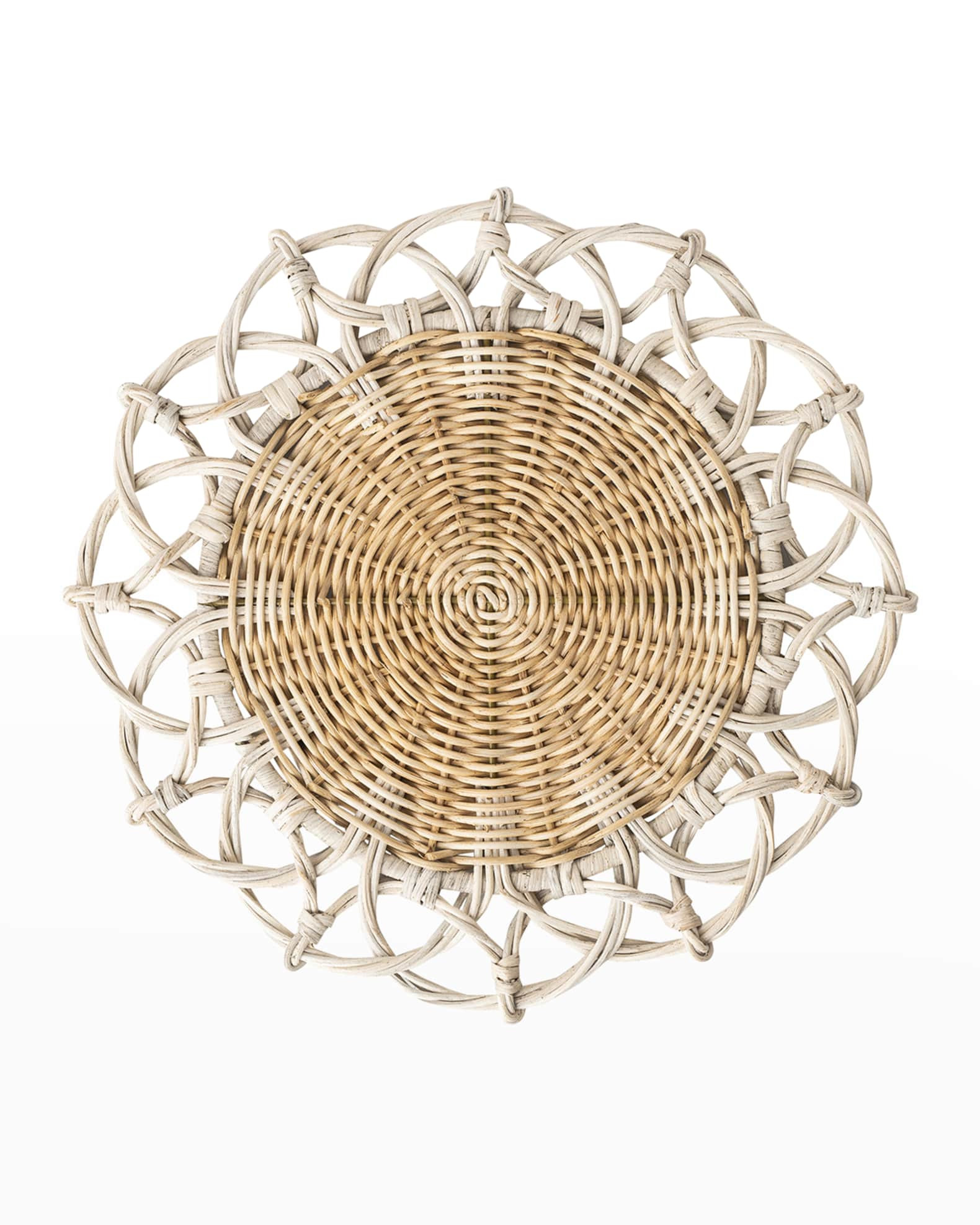 Juliska Provence Rattan Whitewash Placemat, Whitewash | Neiman Marcus