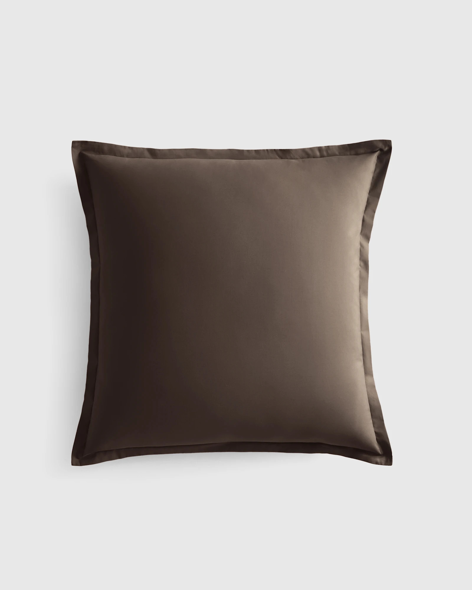 Classic Organic Percale Euro Sham in Espresso | Quince