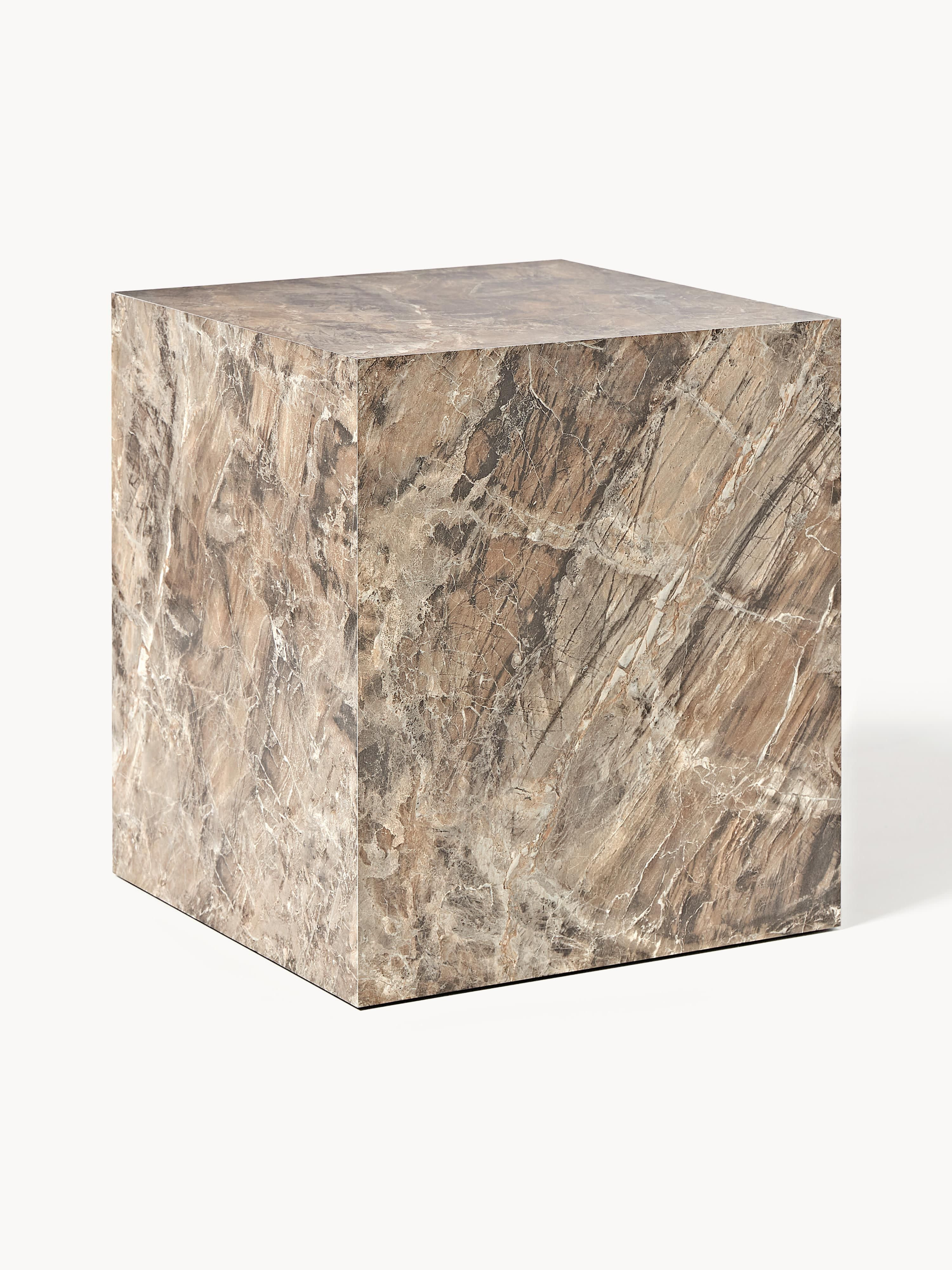 Marble Effect Side Table Lesley | Westwing UK