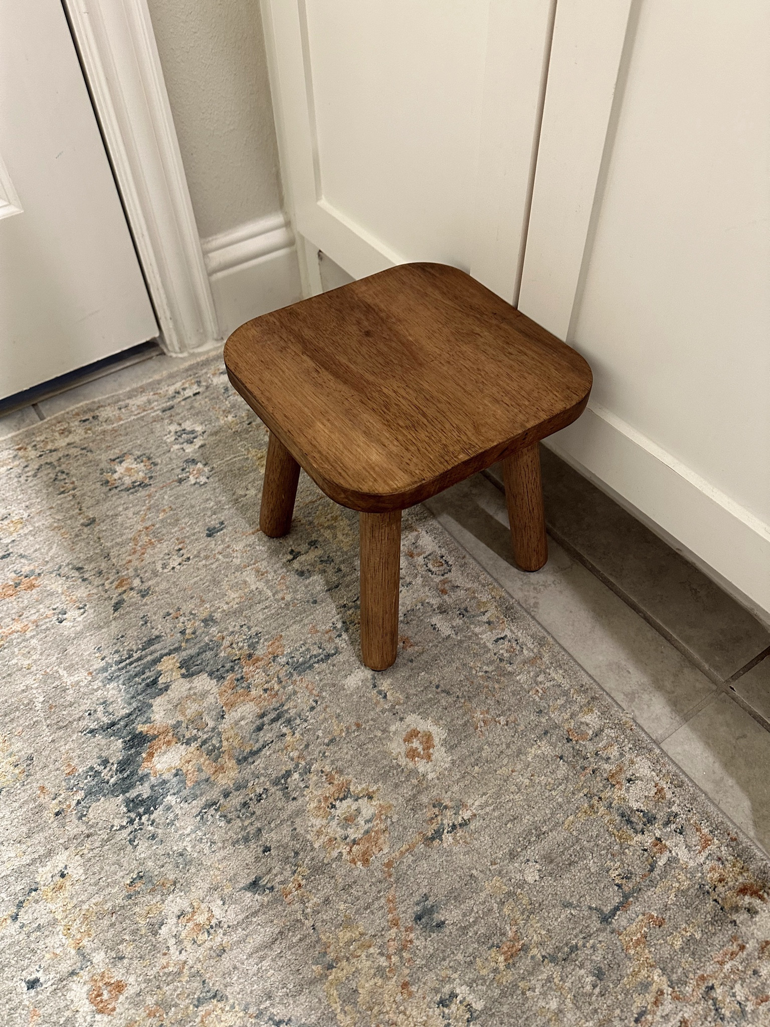 The cutest little stool for the girls bathroom!