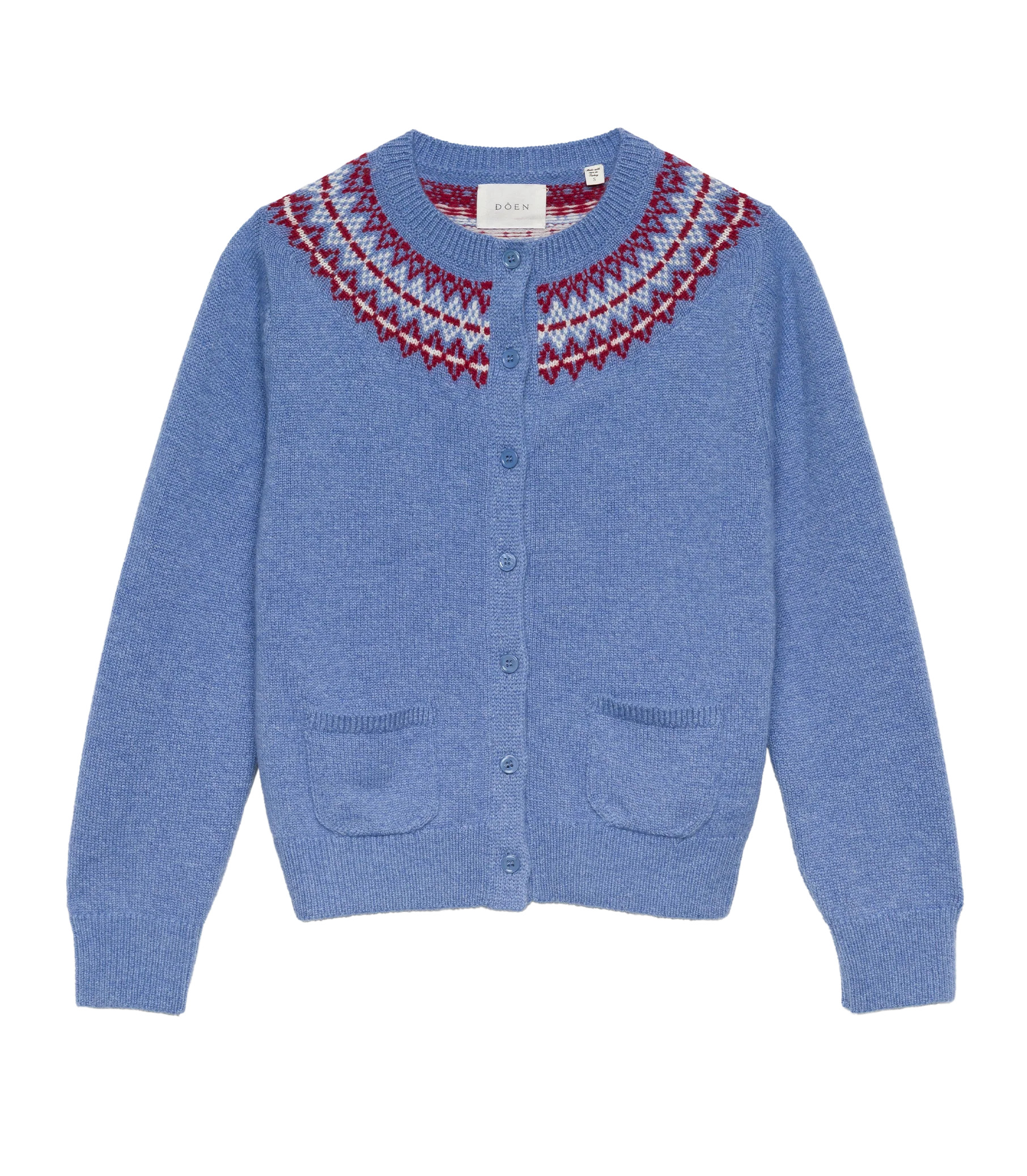 Elliot Cashmere Cardigan - Vashon Jacquard | D\u00d4EN | DOEN