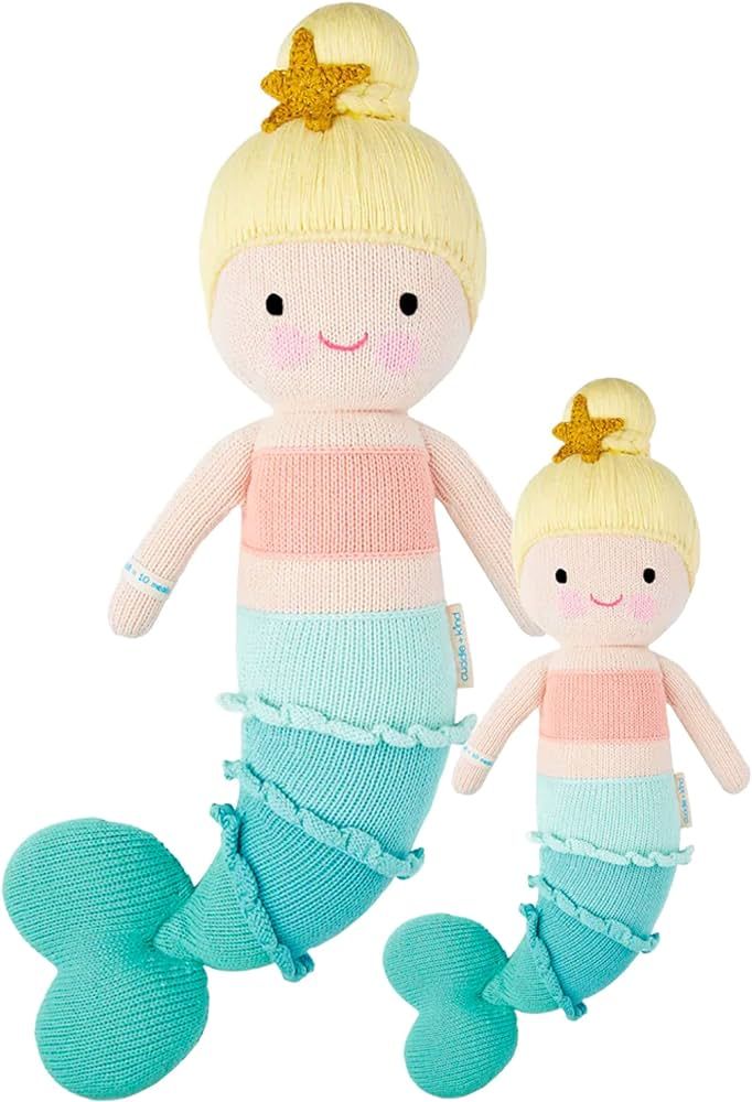 cuddle + kind Skye The Mermaid Doll - Lovingly Handcrafted Dolls for Nursery Decor, Fair Trade He... | Amazon (US)