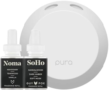 Pura Smart Home Fragrance Device Starter Set - Pura 4 - Scent Diffuser for Home - Includes Fragra... | Amazon (US)