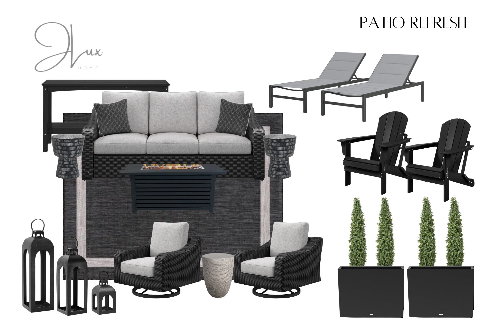 Moody Patio Refresh 🖤

Outdoor furniture. Patio. Summer. Outdoors  

#LTKSeasonal
