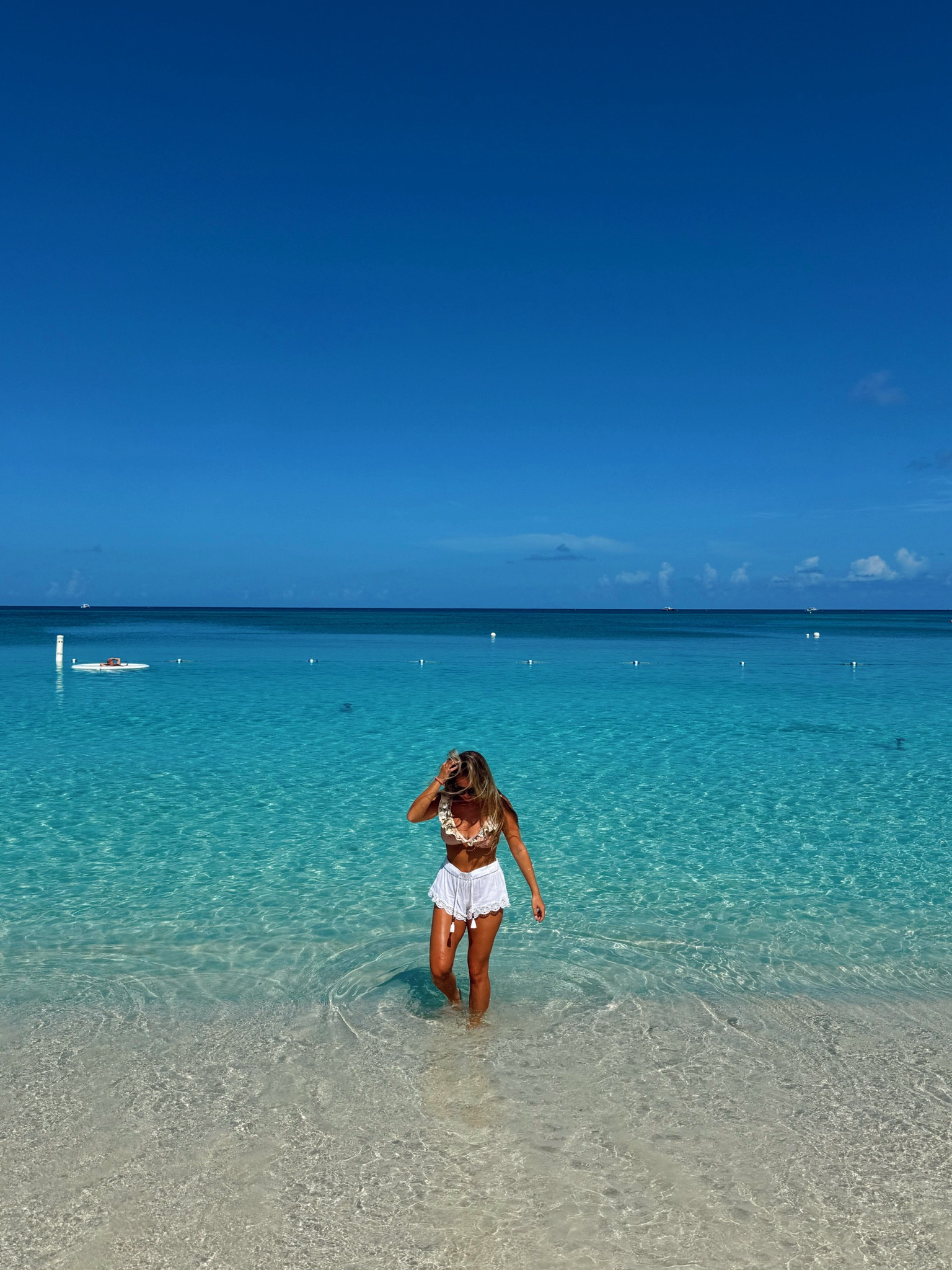 Grand Cayman ootd 🤍 love these shorts from Heidi Klein paired with my Zimmermann swimmie! Beach outfit | beach ootd | summer ootd | summer outfit | vacation outfit | tropical outfit 

#LTKTravel #LTKStyleTip #LTKPetite