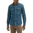Wrangler® Men's Slim Fit Long Sleeve Woven Denim Shirt with Sunglasses Cleaner, Sizes S-5XL - Wa... | Walmart (US)