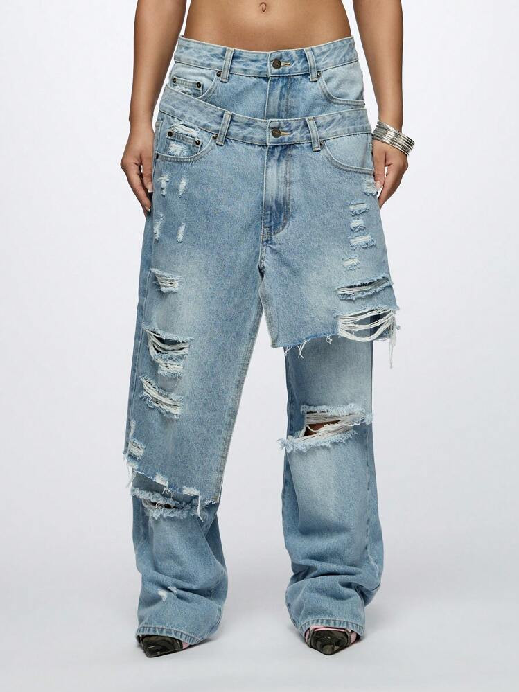 Distressed jeans  | SHEIN