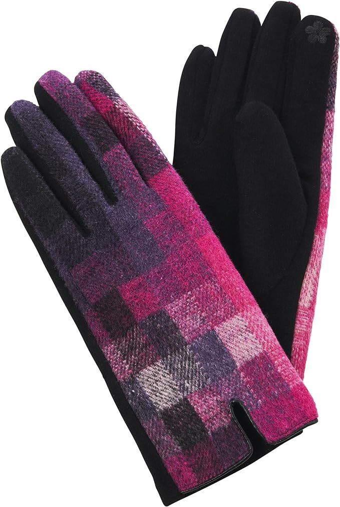 Top It Off Sherry Plaid Gloves For Women - Touch Screen Finger & Thumb - Stylish, Warm, Winter Gl... | Amazon (US)