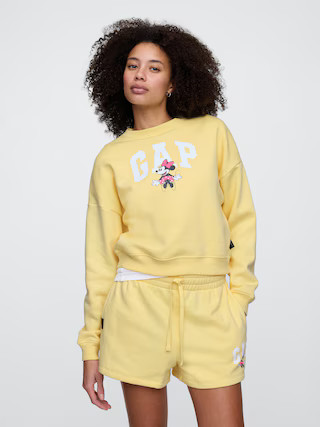 Gap × Disney Minnie Mouse Oversized Gap Logo Sweatshirt | Gap Factory