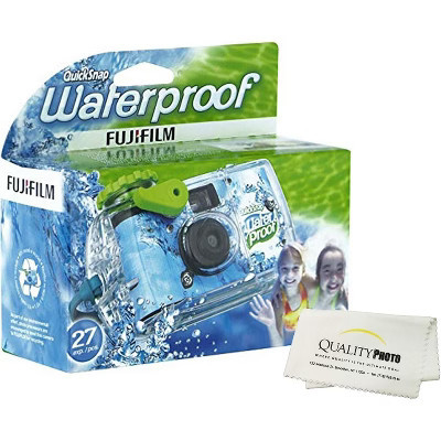 Fujifilm Quick Snap Waterproof 27 exposures 35mm Camera 800 Film, 1 Pack + Quality Photo Microfiber Cloth (1 Pack) | Target