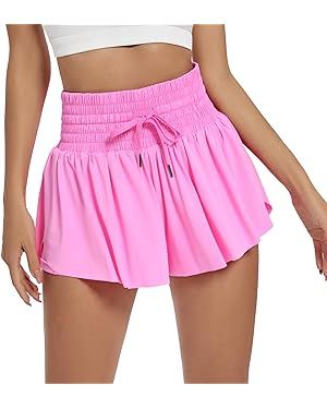 Blaosn Flowy Athletic Shorts for Women High Waisted Gym Yoga Workout Running Spandex Tennis Skirt... | Amazon (US)