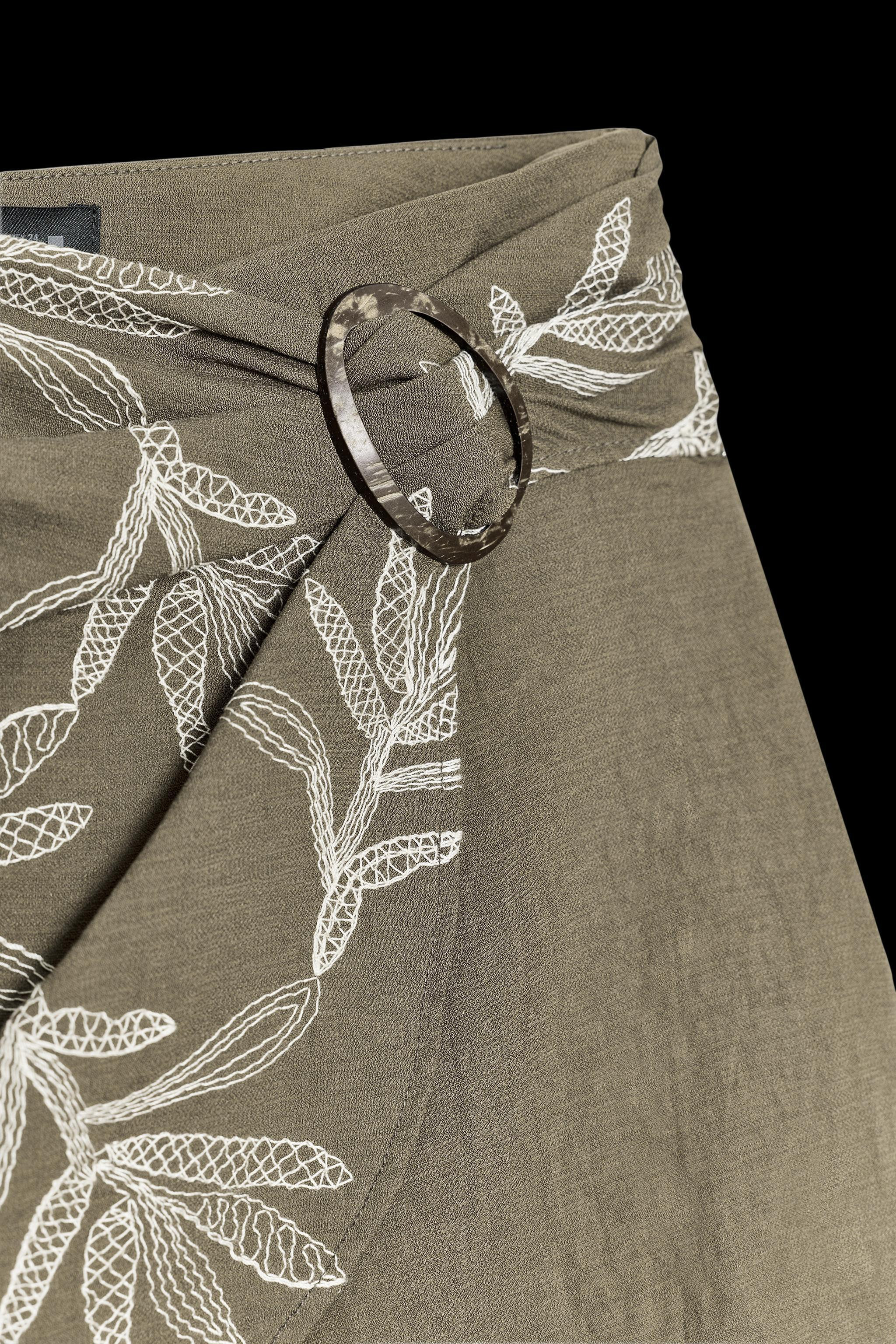 EMBROIDERED WRAP SKORT | Zara US