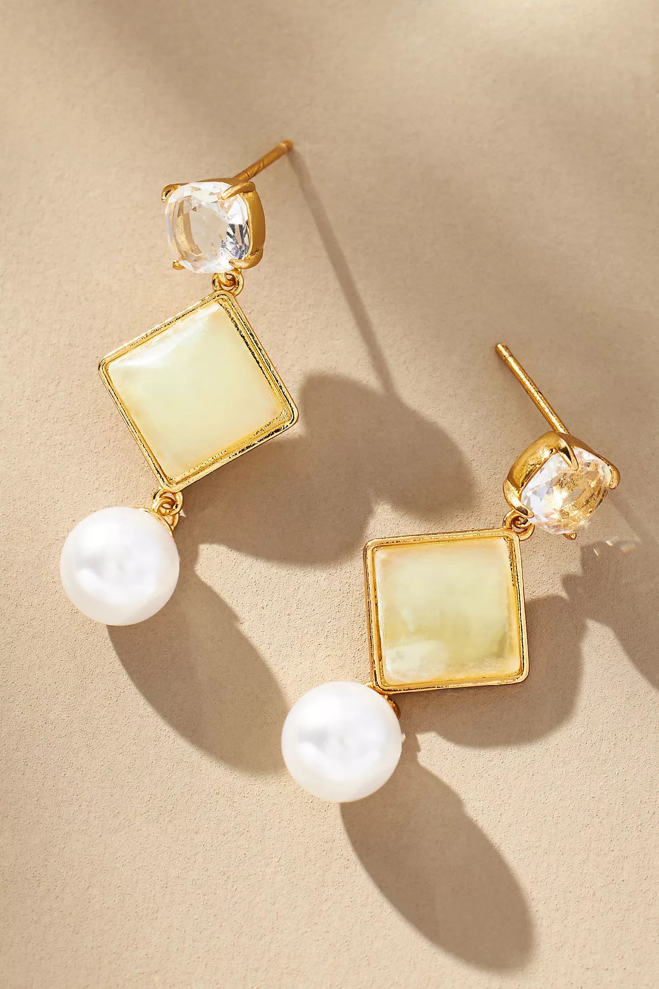 Diamond Crystal Drop Earrings | Anthropologie (US)