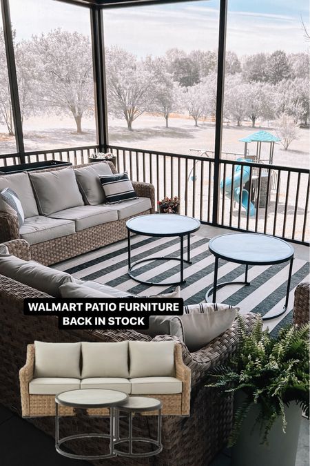 All of our patio furniture is back in stock AND ON SALE at Walmart right now! 

#LTKSeasonal #LTKhome #LTKstyletip