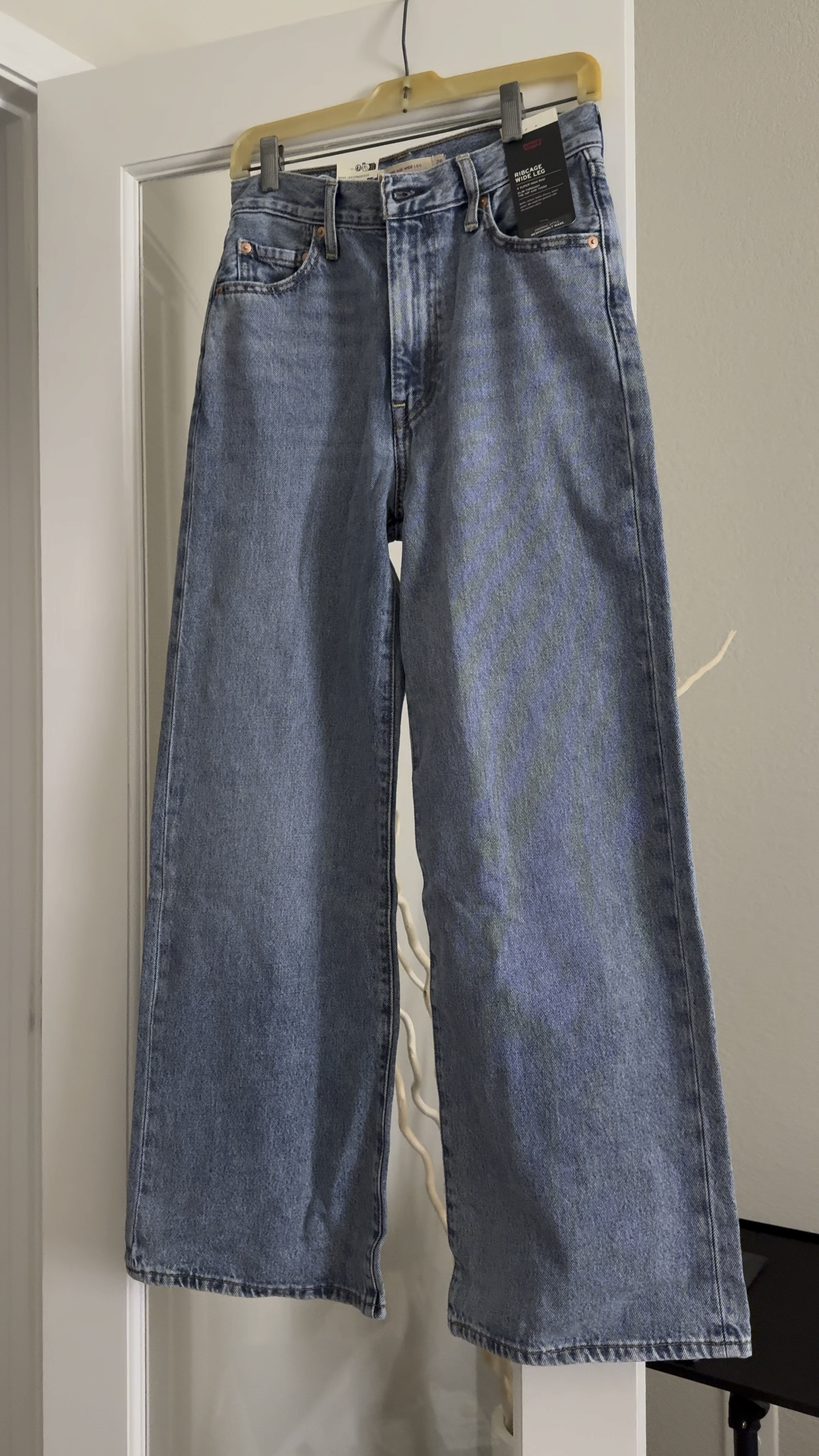 Jeans under $100

Levi’s women’s ribcage wide leg jeans 

Just got these in and they are perfect for Fall! True to size - come in different lengths 

I got the 26 x 30 in color Far and Wide (pictured) as well as Polar Perimeter 

I like how it’s more fitted in the waist which gives you definition and looser throughout

These pair well with sneakers, flats, boots , clogs etc to dress up or down for Fall

Fall outfit essential 

Jeans 

Wide leg jeans 
#ltkstyletip #ltkover40

#LTKSeasonal #LTKFindsUnder100