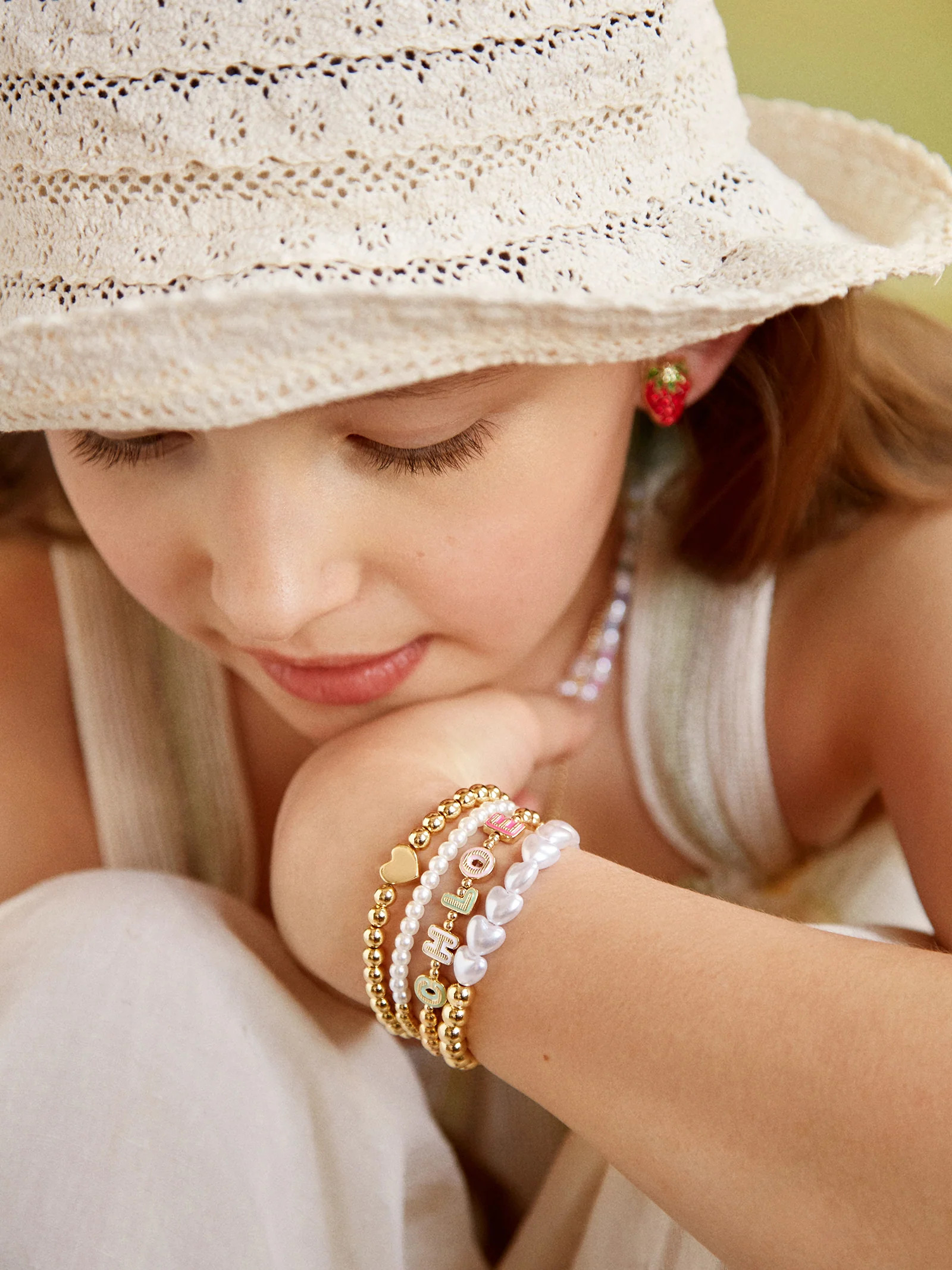 Kids' Custom Pisa Bracelet - Kids' Size Rainbow Enamel | BaubleBar (US)