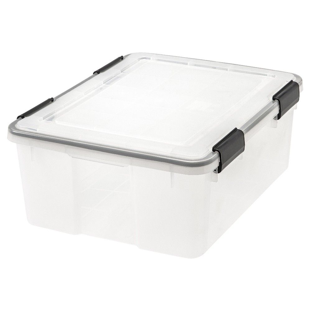 IRIS 30 Qt Weathertight Storage Box - 6 Pack, Clear | Target