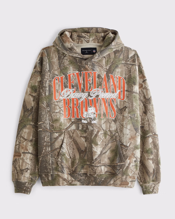 Cleveland Browns Graphic Popover Hoodie | Abercrombie & Fitch (US)
