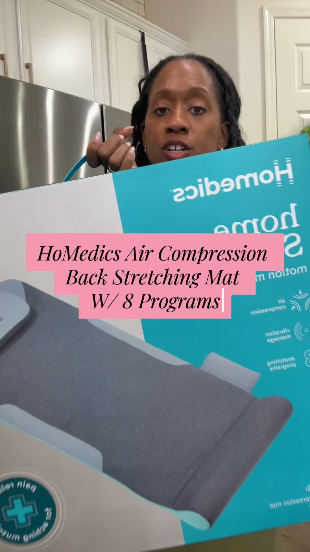 Full body stretch mat HoMedics. 8 guided programs + vibration for relaxation. Perfect for daily recovery! @QVC 

#LTKSaleAlert #LTKHome #LTKselfcare