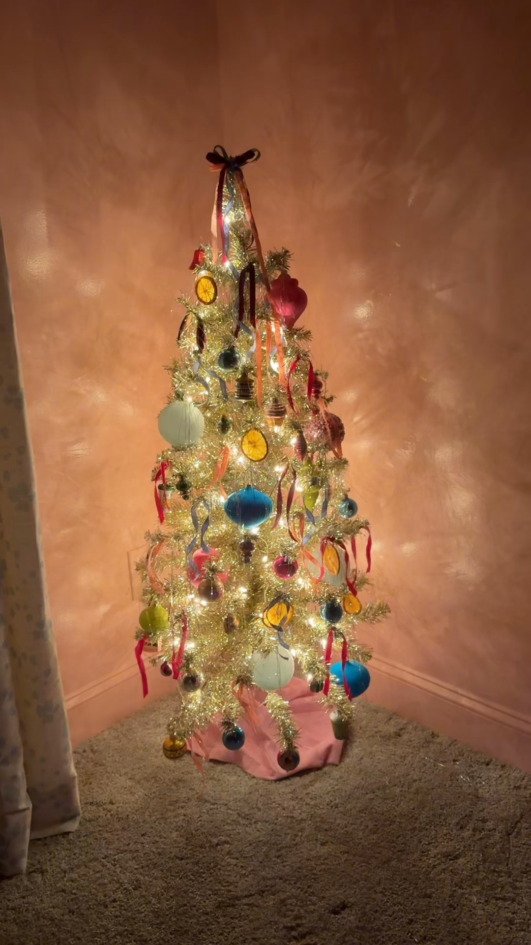 Tinsel tree on sale 