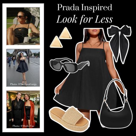 Bravoleb Loved Black Prada Dress Look and Pieces for Less // Amazon Finds