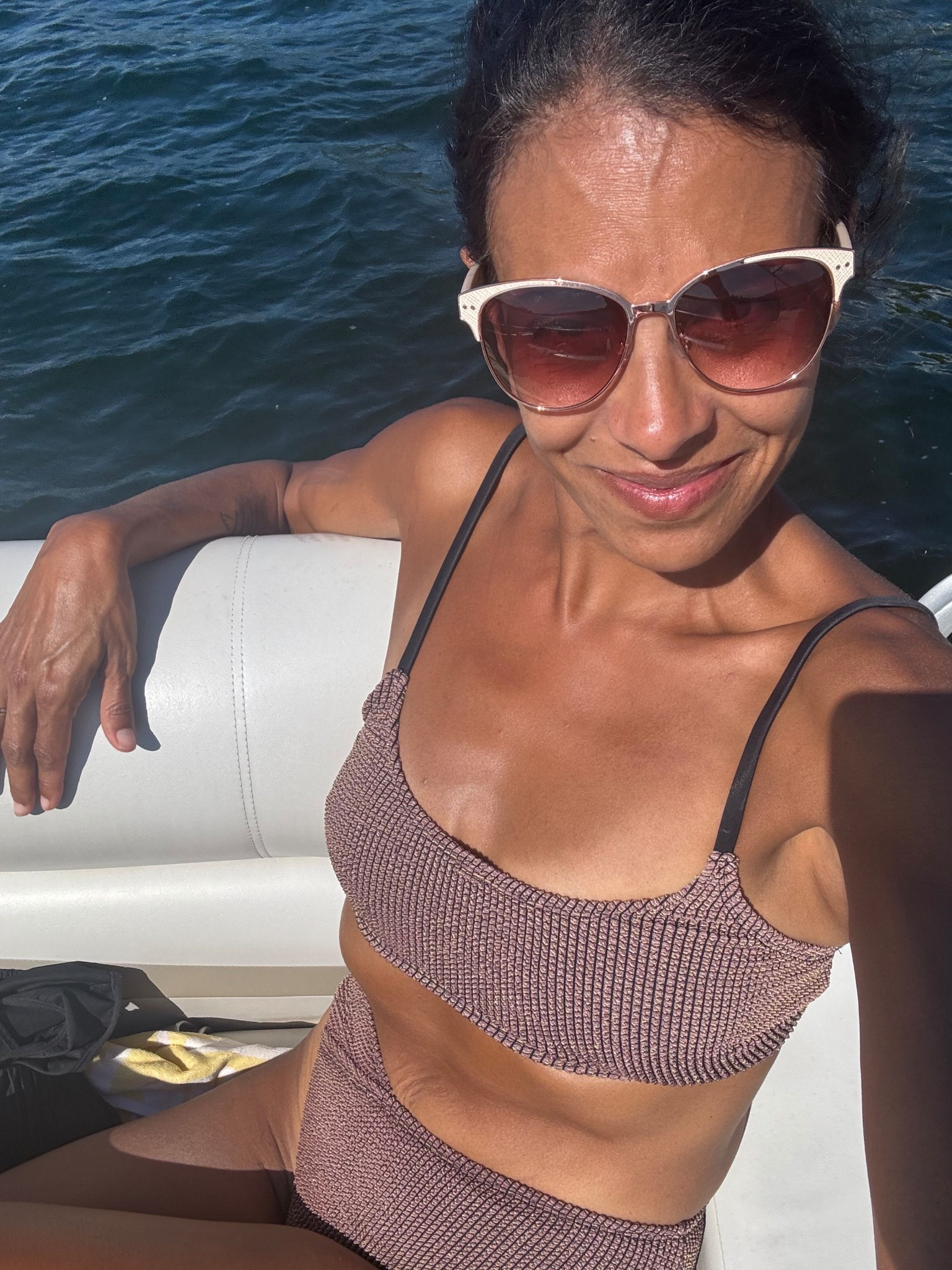 Beautiful day to be on the lake! Bikini is on sale too! 

#LTKSeasonal #LTKSwim #LTKOver40