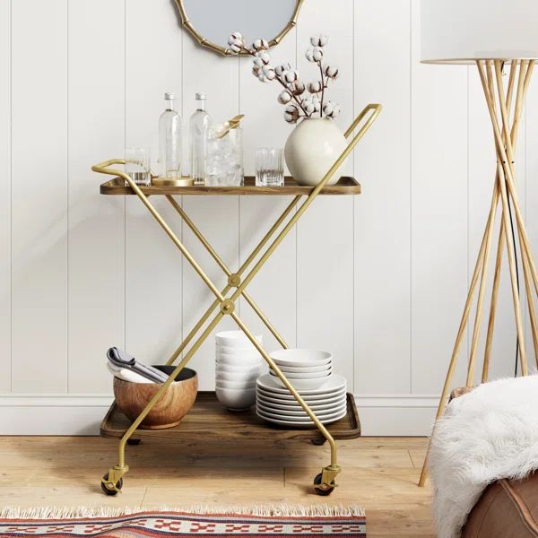 Fairport 16'' Wide Bar Cart | Wayfair North America