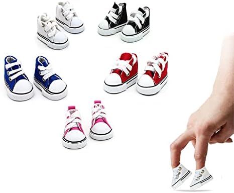 Mimeela 5 Pairs Mini Finger Shoes, Cool Mini Skateboard Shoes for Finger Breakdance, Fingerboard,... | Amazon (US)