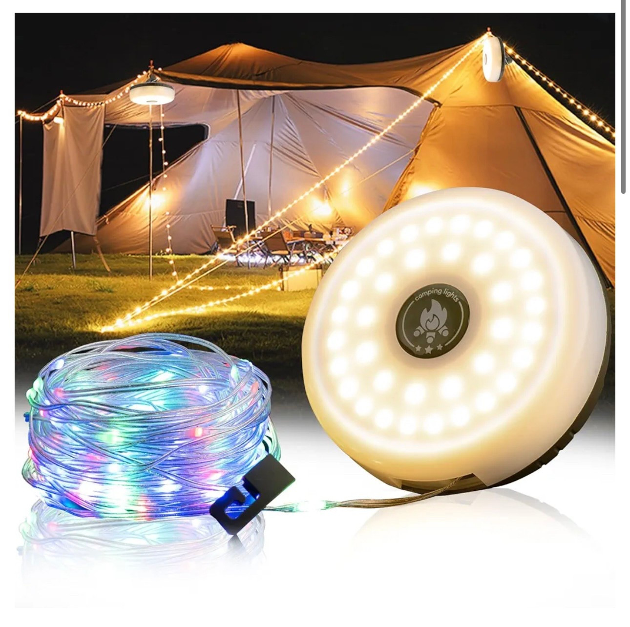 Loving this roll of fairy lights. They’re rechargeable and stay organized 

#LTKParties #LTKSummerEdit #LTKSeasonal