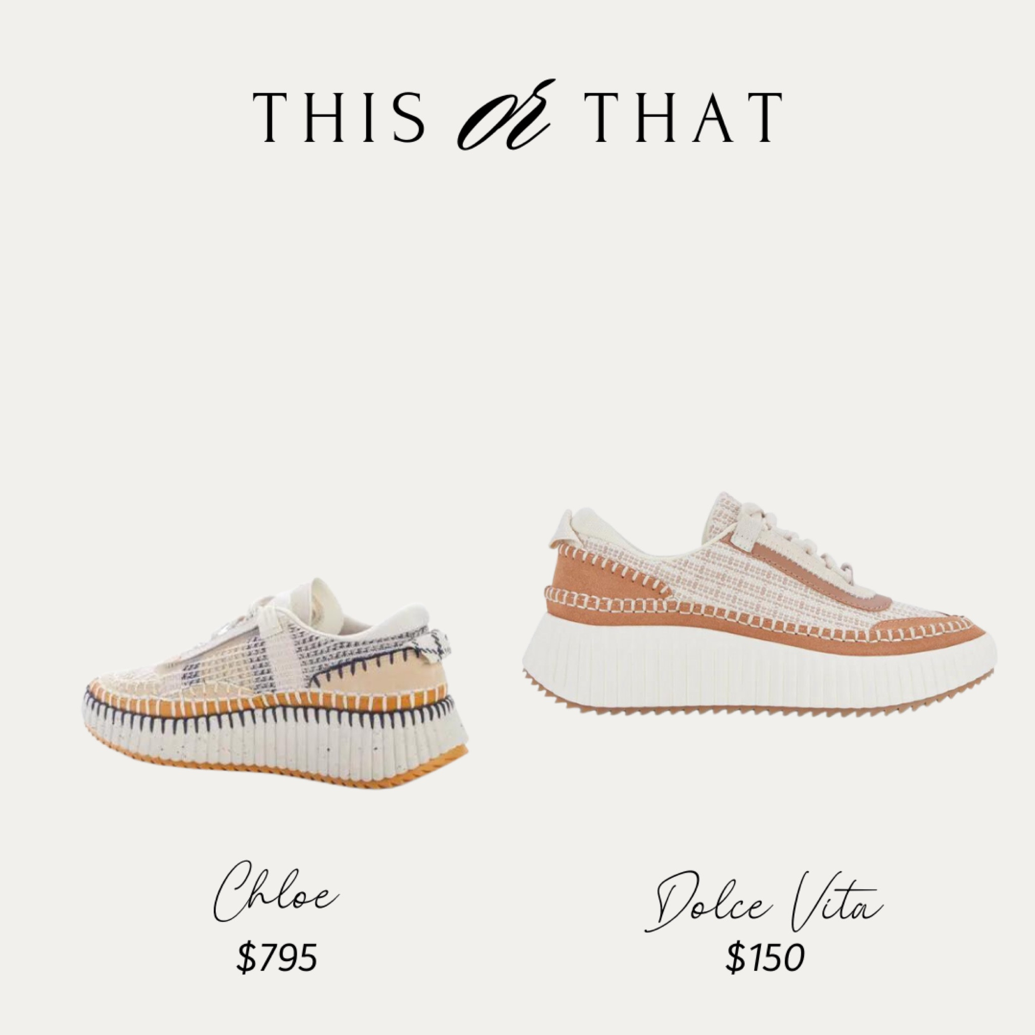 Dupe of the Day!
Chloe vs Dolce Vita

#LTKsalealert #LTKshoecrush #LTKstyletip