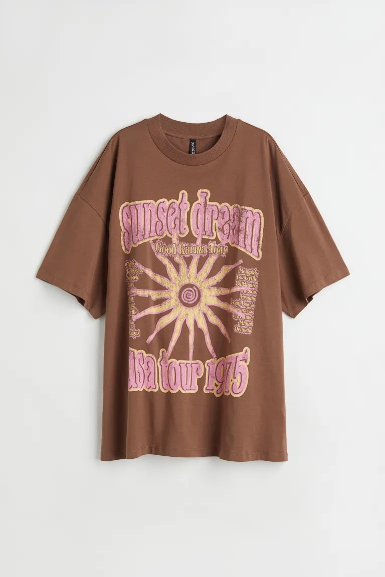 Oversized Printed T-shirt | H&M (US + CA)