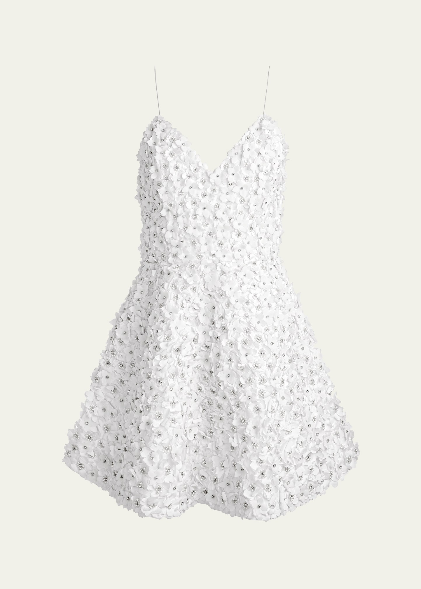 Alice + Olivia Domenica Embellished Flower Mini Gown | Bergdorf Goodman