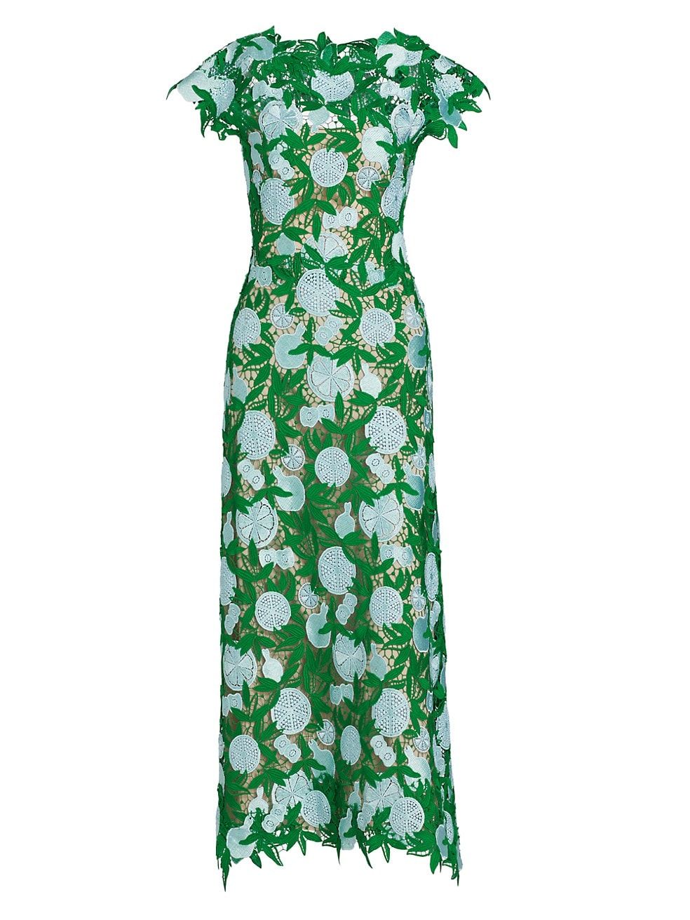Lela Rose Guipure Lace Fit-&-Flare Dress | Saks Fifth Avenue