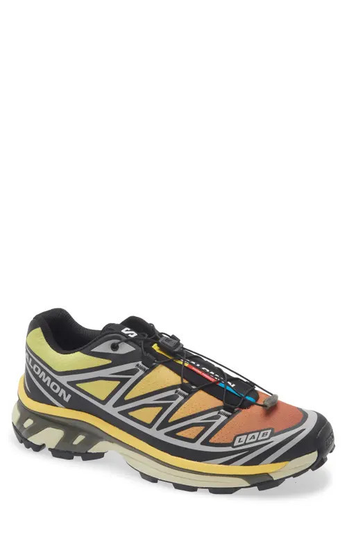 Salomon XT-6 Sneaker in Black/Grape Leaf/Beach Ball at Nordstrom, Size 9.5 | Nordstrom