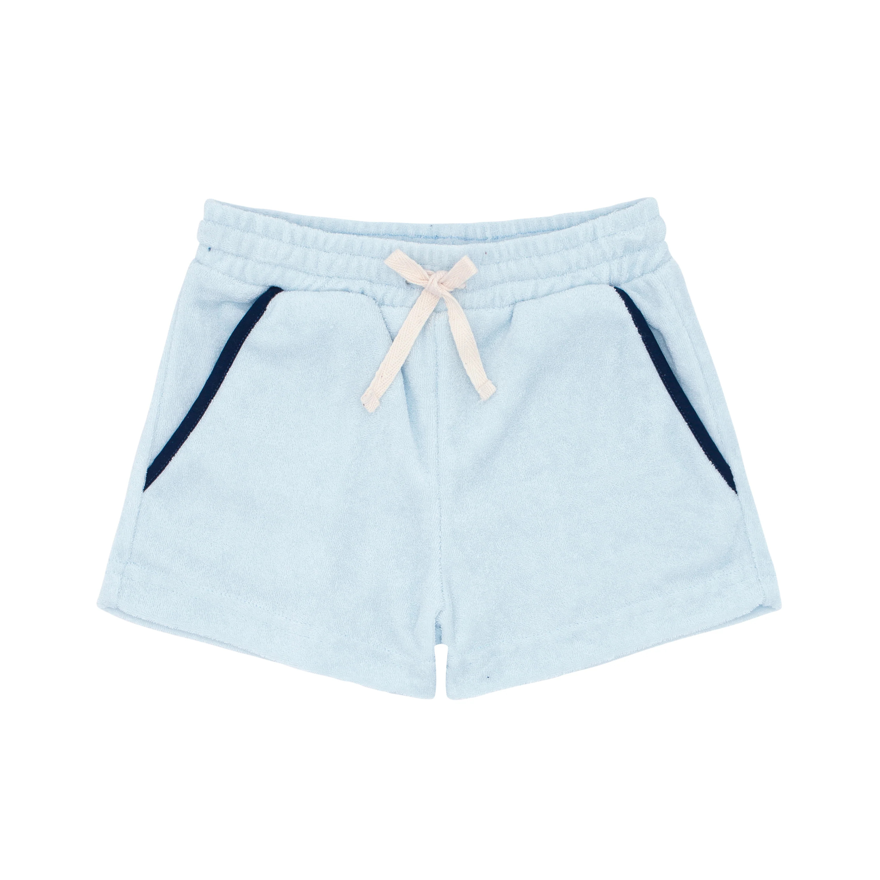 boys light blue french terry short | minnow