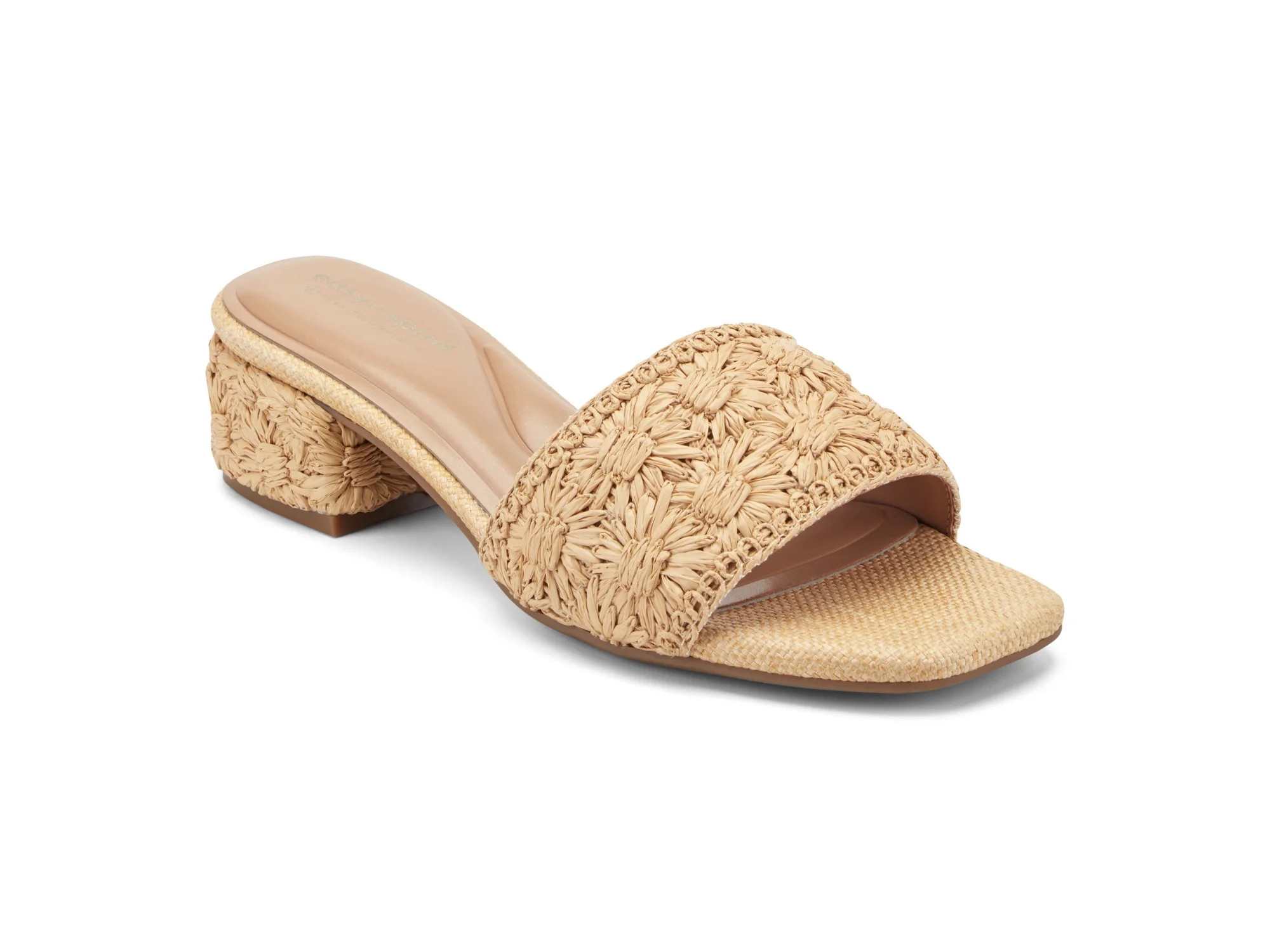 Easy Spirit Women's Rosario Raffia Block Heel Sandal - Walmart.com | Walmart (US)